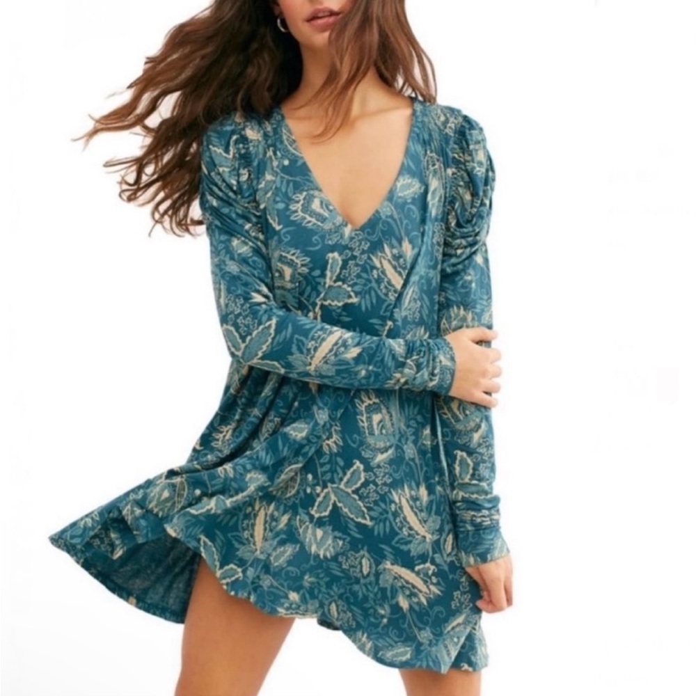 NWOT Free People Patterned Tunic Dress